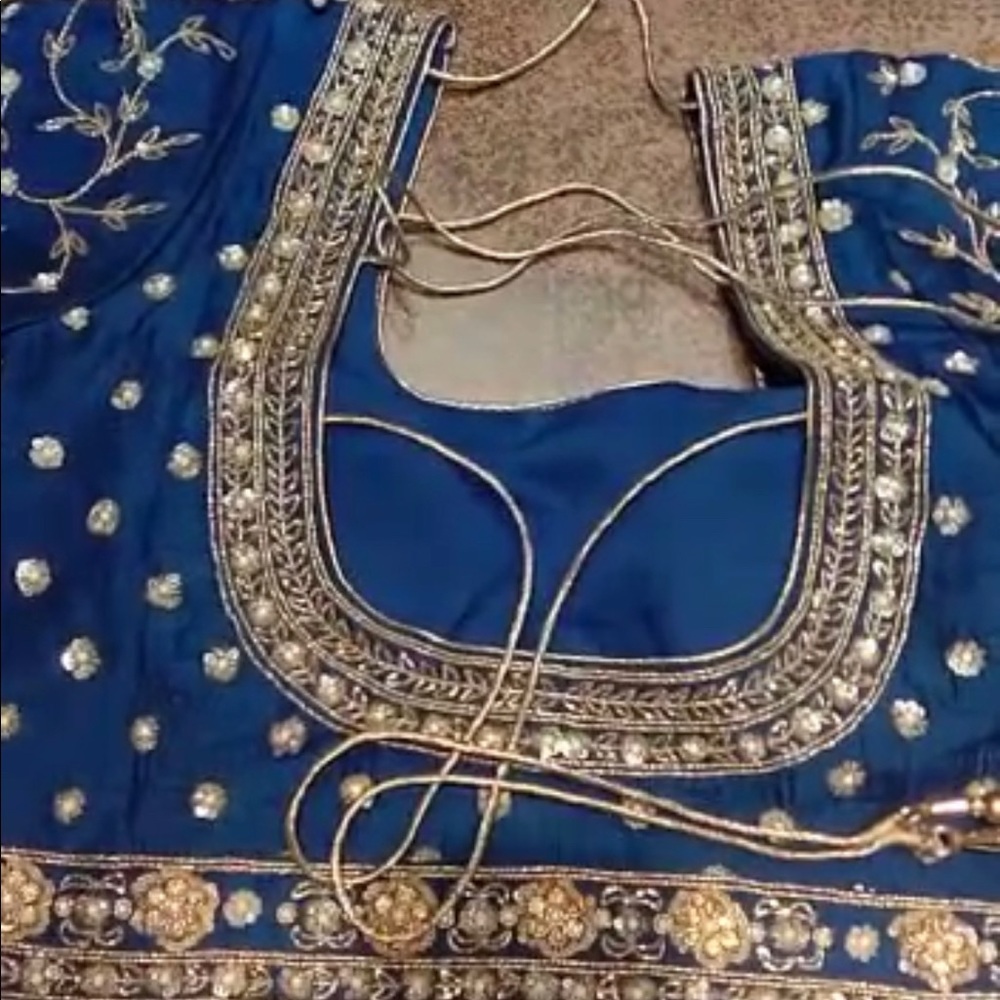 Blue/Mint lehenga